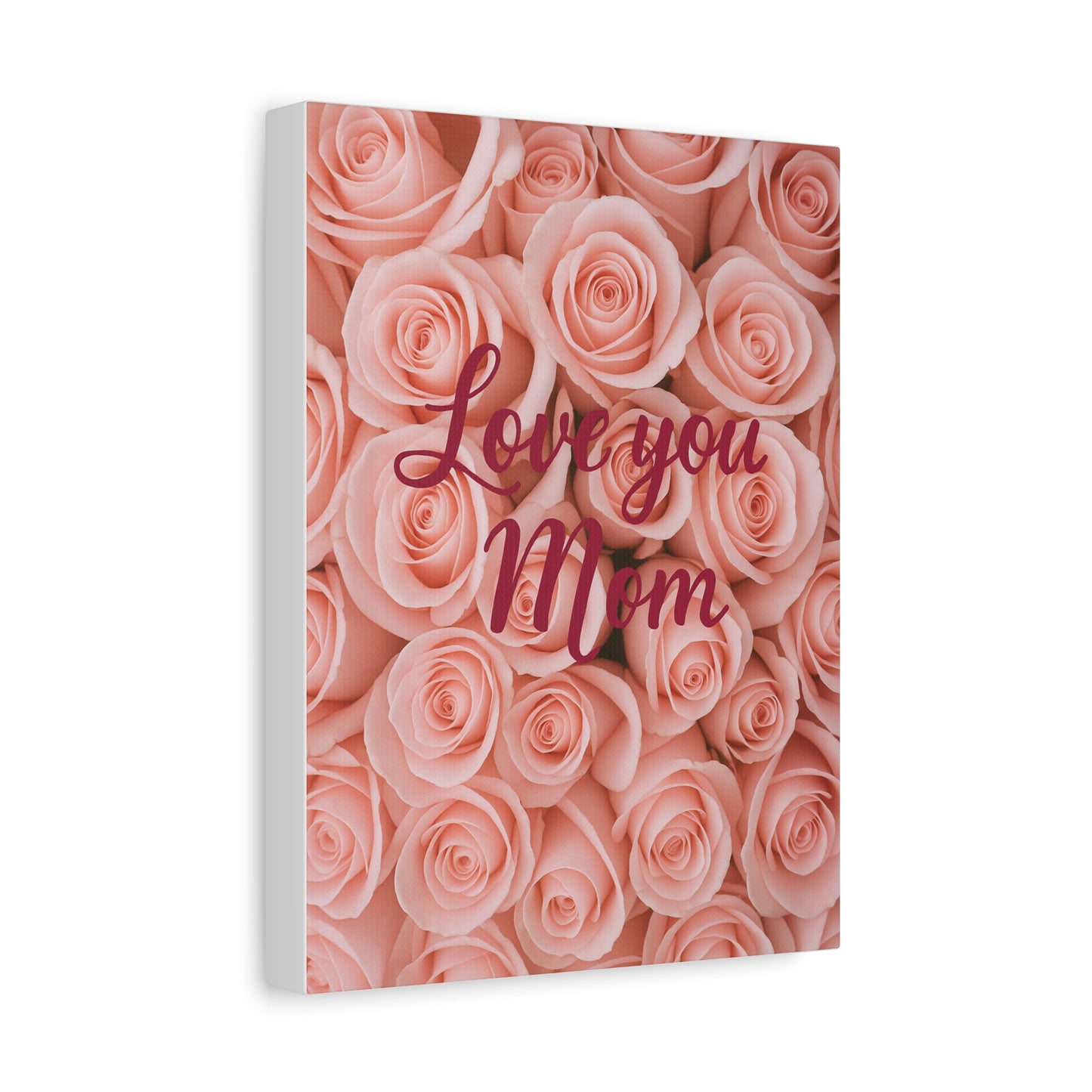 Floral Love You Mom Canvas Art - Perfect Gift for Mother's Day