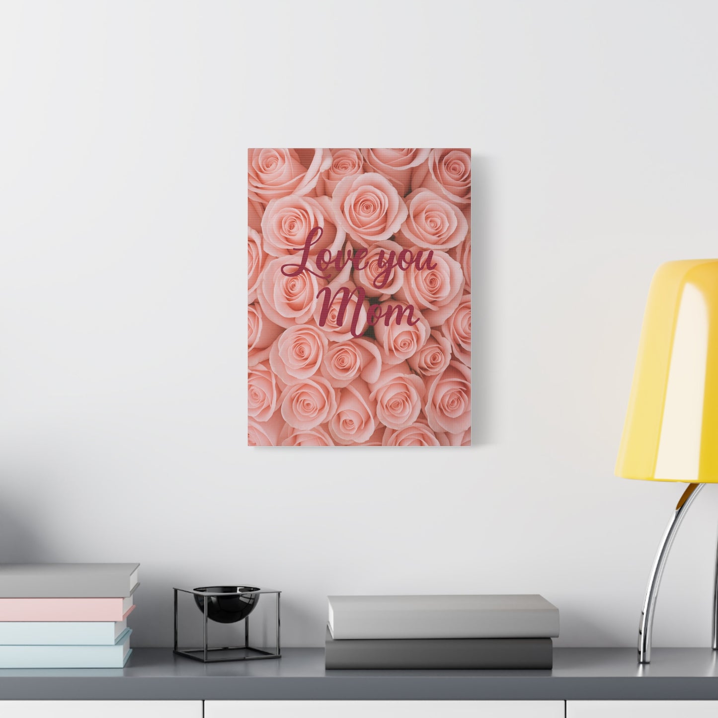 Floral Love You Mom Canvas Art - Perfect Gift for Mother's Day