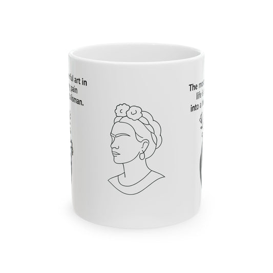 Mug - Frida Kahlo Quote Ceramic Mug (11oz, 15oz)