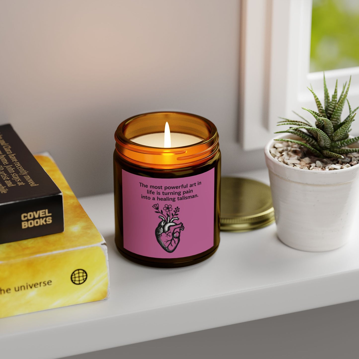Frida Kahlo Inspirational Scented Candle - Coconut Apricot Wax (4oz & 9oz)