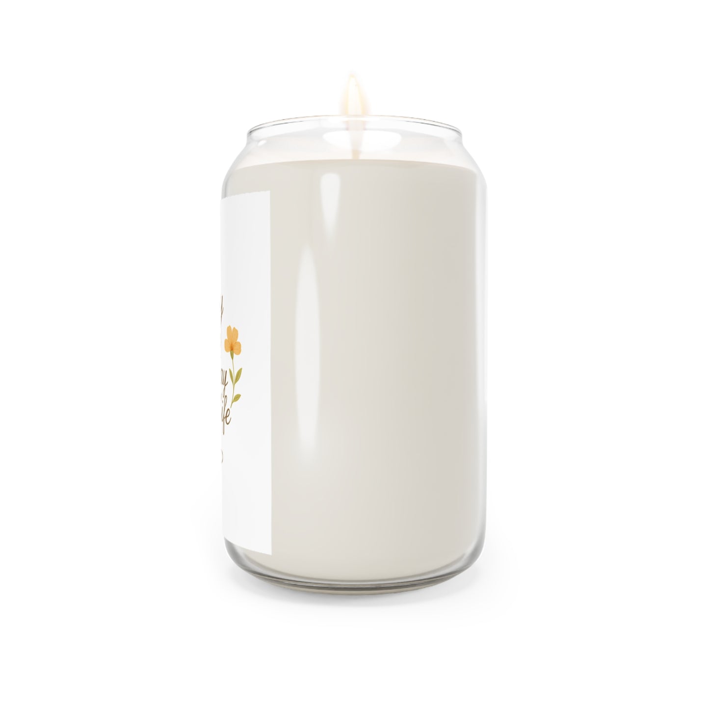 Floral Scented Candle - 'Today is the Best Day of My Life' - Perfect for Celebrations & Relaxation