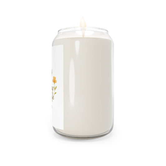 Floral Scented Candle - 'Today is the Best Day of My Life' - Perfect for Celebrations & Relaxation
