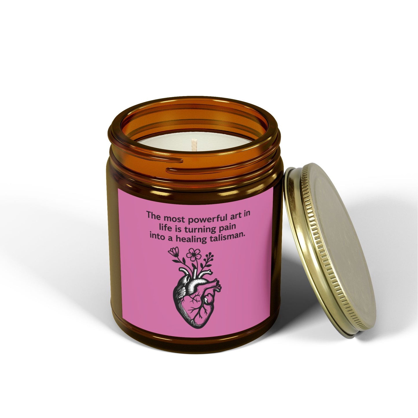 Frida Kahlo Inspirational Scented Candle - Coconut Apricot Wax (4oz & 9oz)