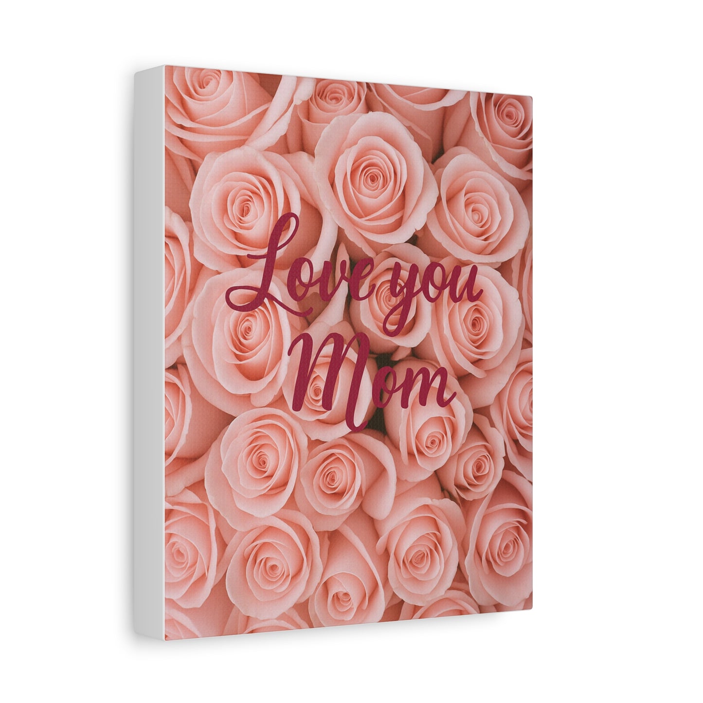Floral Love You Mom Canvas Art - Perfect Gift for Mother's Day