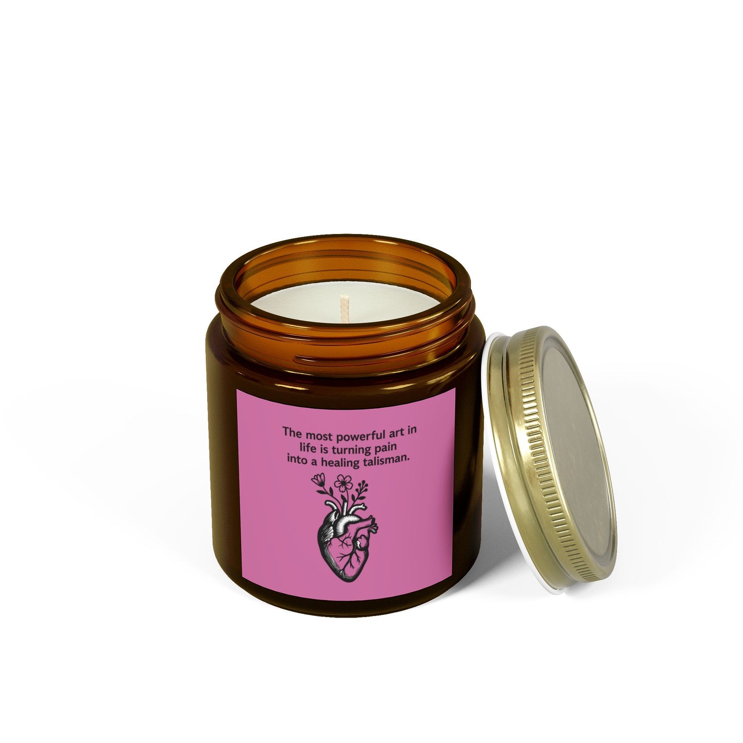Frida Kahlo Inspirational Scented Candle - Coconut Apricot Wax (4oz & 9oz)