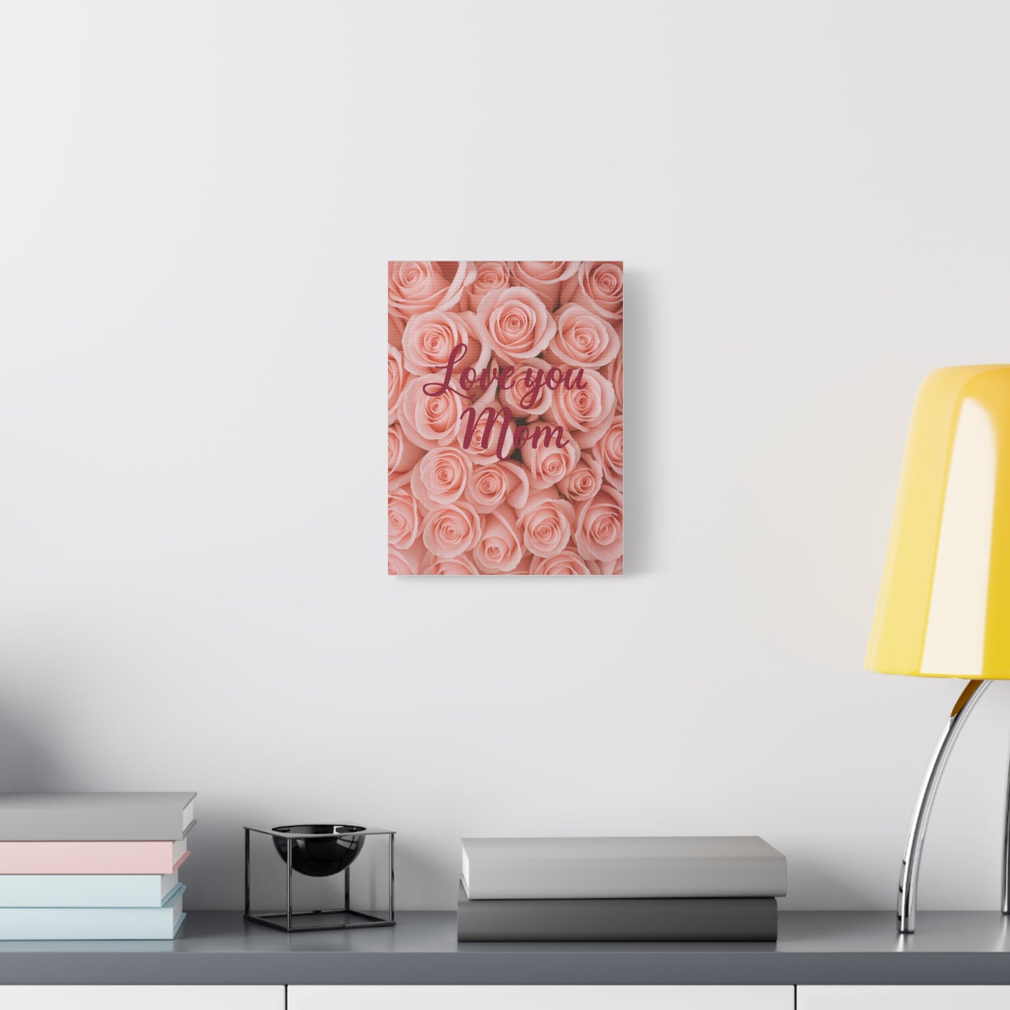 Floral Love You Mom Canvas Art - Perfect Gift for Mother's Day