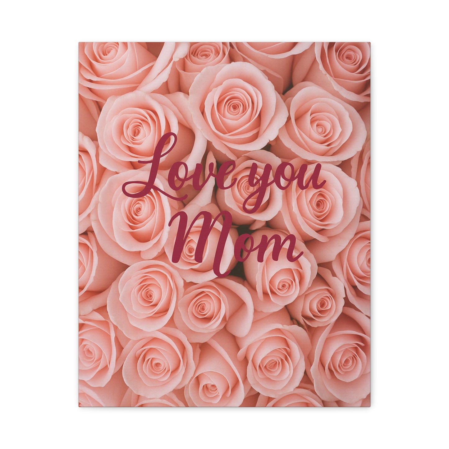 Floral Love You Mom Canvas Art - Perfect Gift for Mother's Day