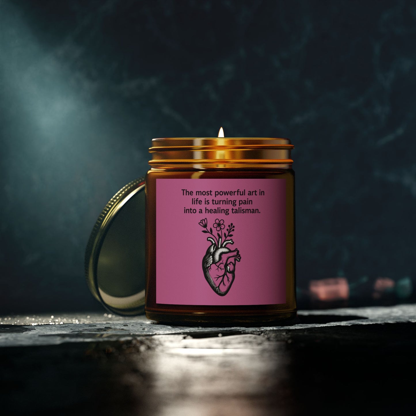 Frida Kahlo Inspirational Scented Candle - Coconut Apricot Wax (4oz & 9oz)