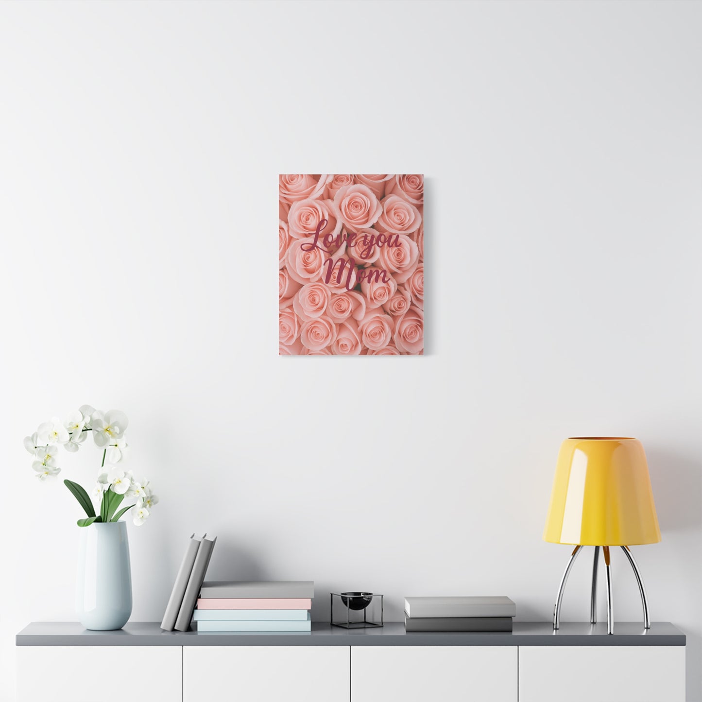 Floral Love You Mom Canvas Art - Perfect Gift for Mother's Day