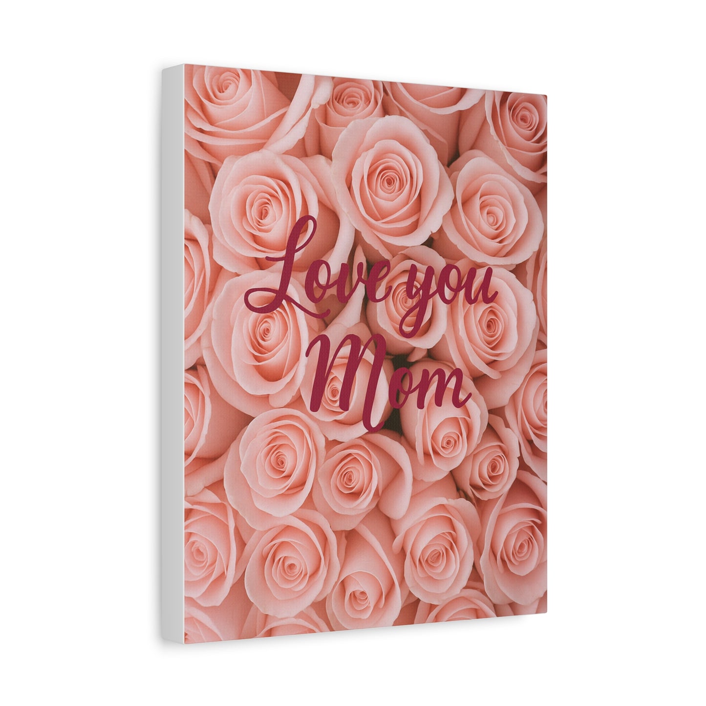Floral Love You Mom Canvas Art - Perfect Gift for Mother's Day