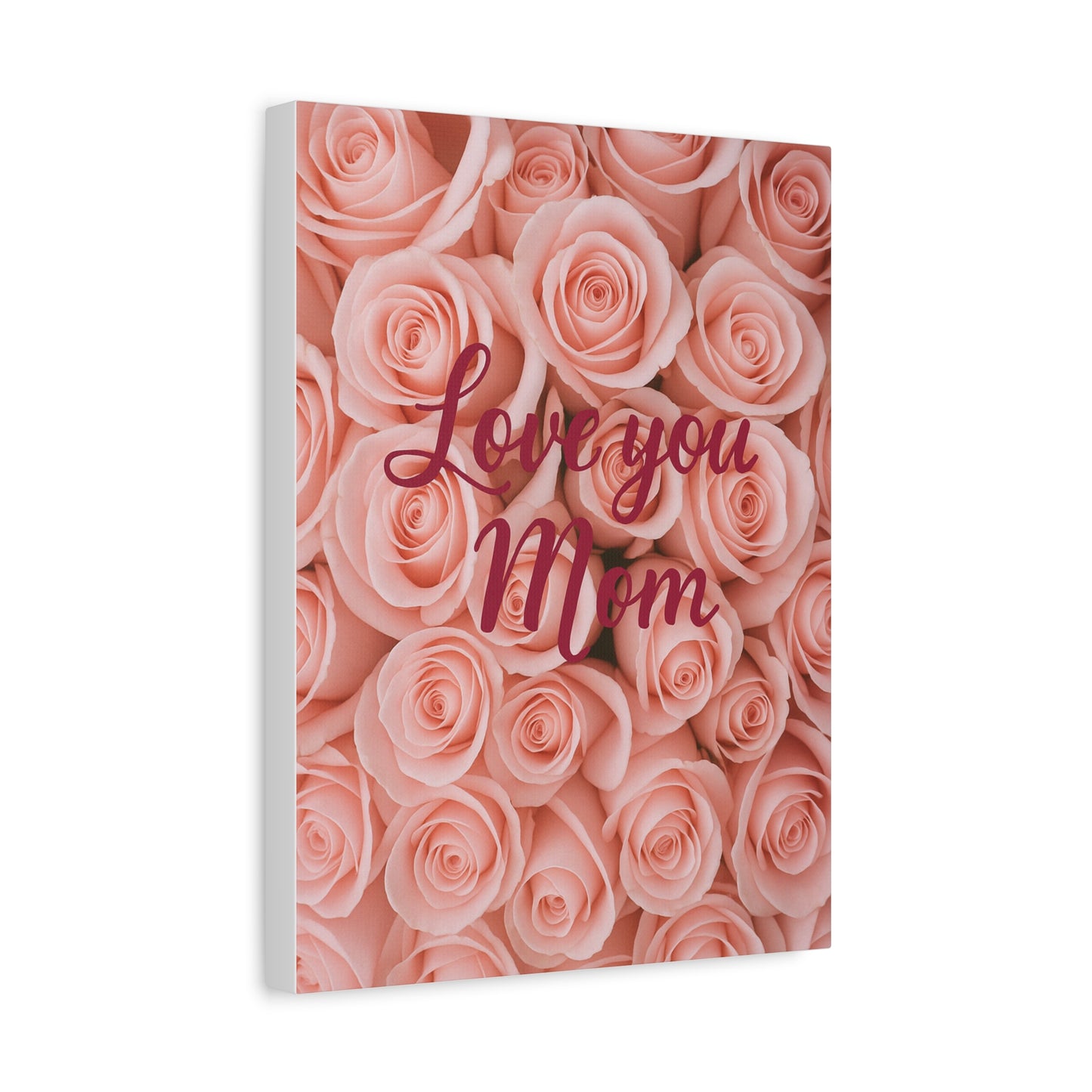Floral Love You Mom Canvas Art - Perfect Gift for Mother's Day