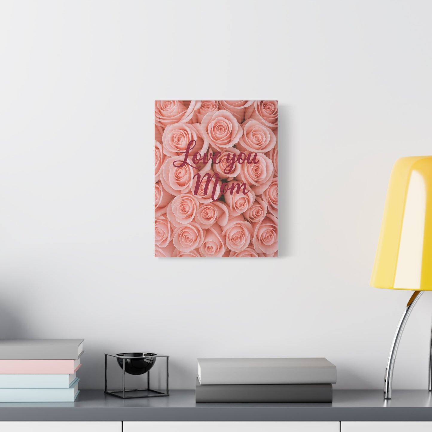 Floral Love You Mom Canvas Art - Perfect Gift for Mother's Day