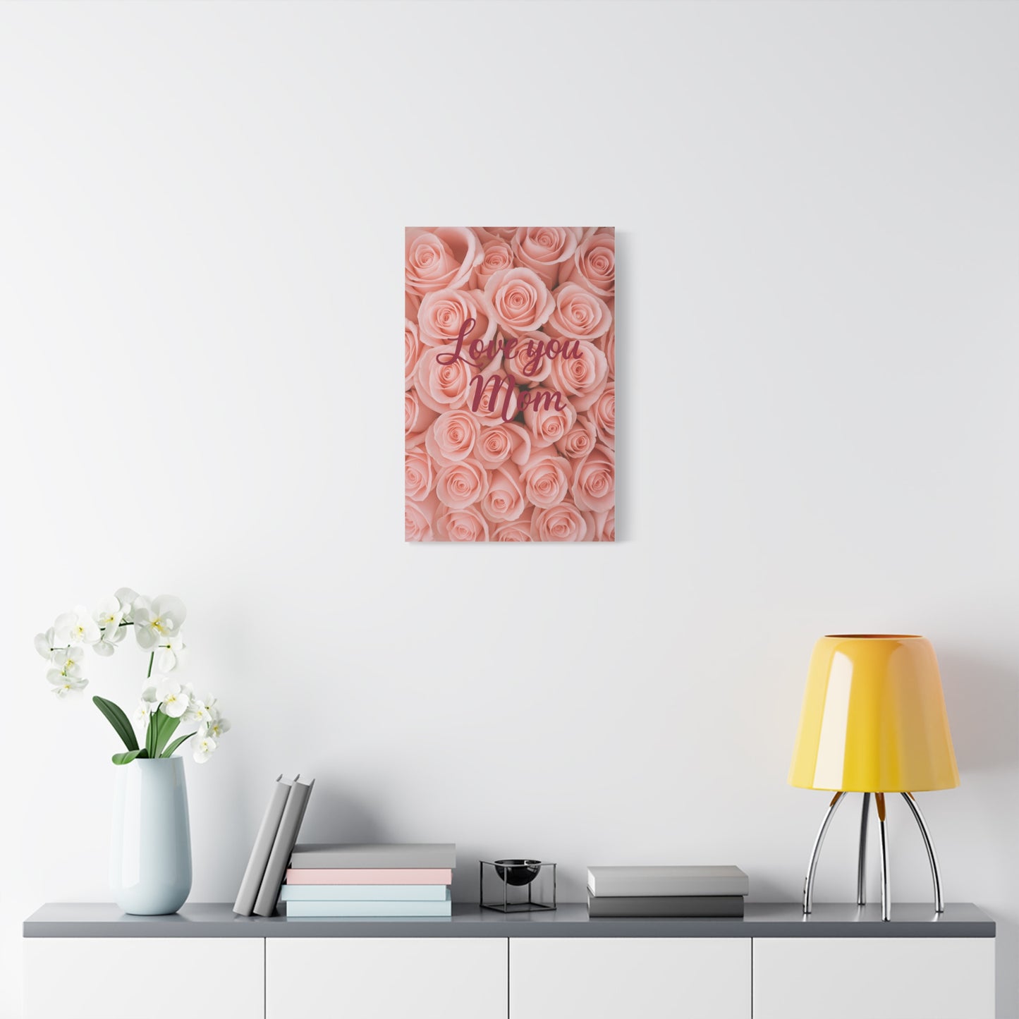Floral Love You Mom Canvas Art - Perfect Gift for Mother's Day
