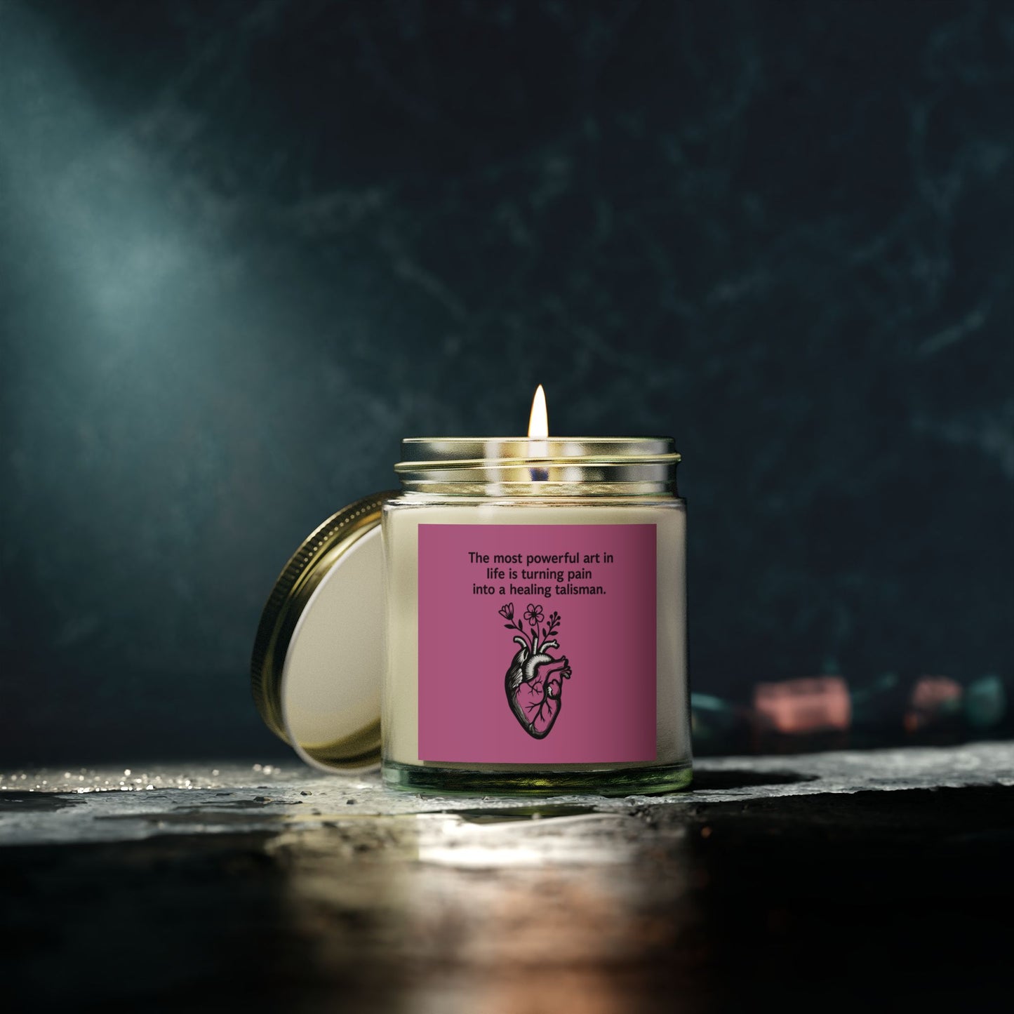 Frida Kahlo Inspirational Scented Candle - Coconut Apricot Wax (4oz & 9oz)