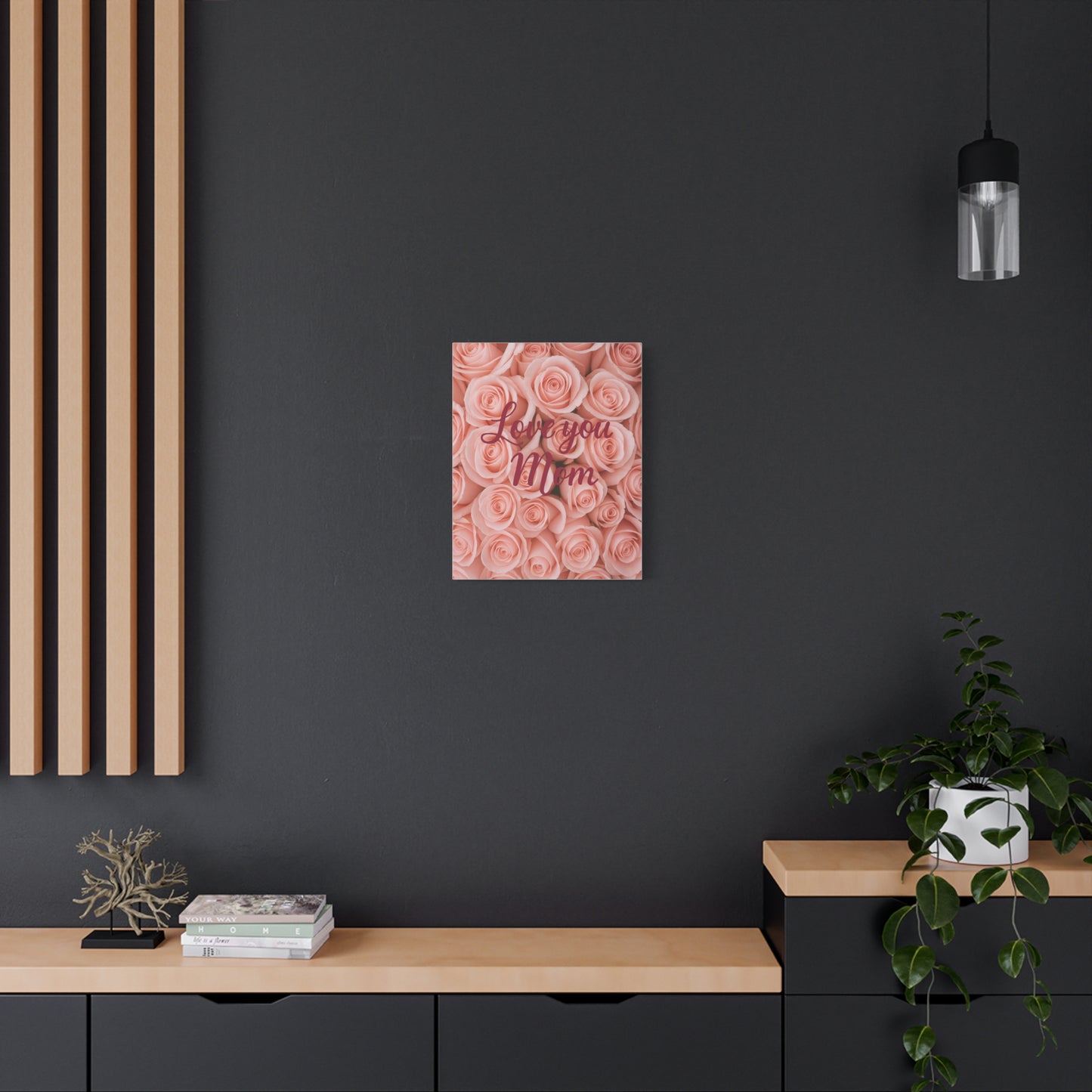 Floral Love You Mom Canvas Art - Perfect Gift for Mother's Day