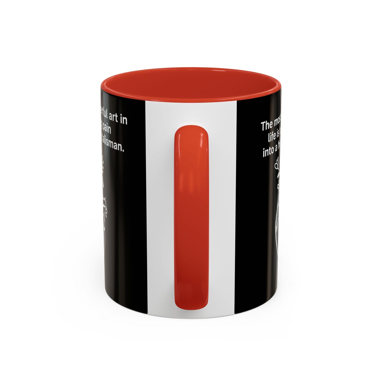 Frida Kahlo Inspirational Healing Heart Accent Coffee Mug