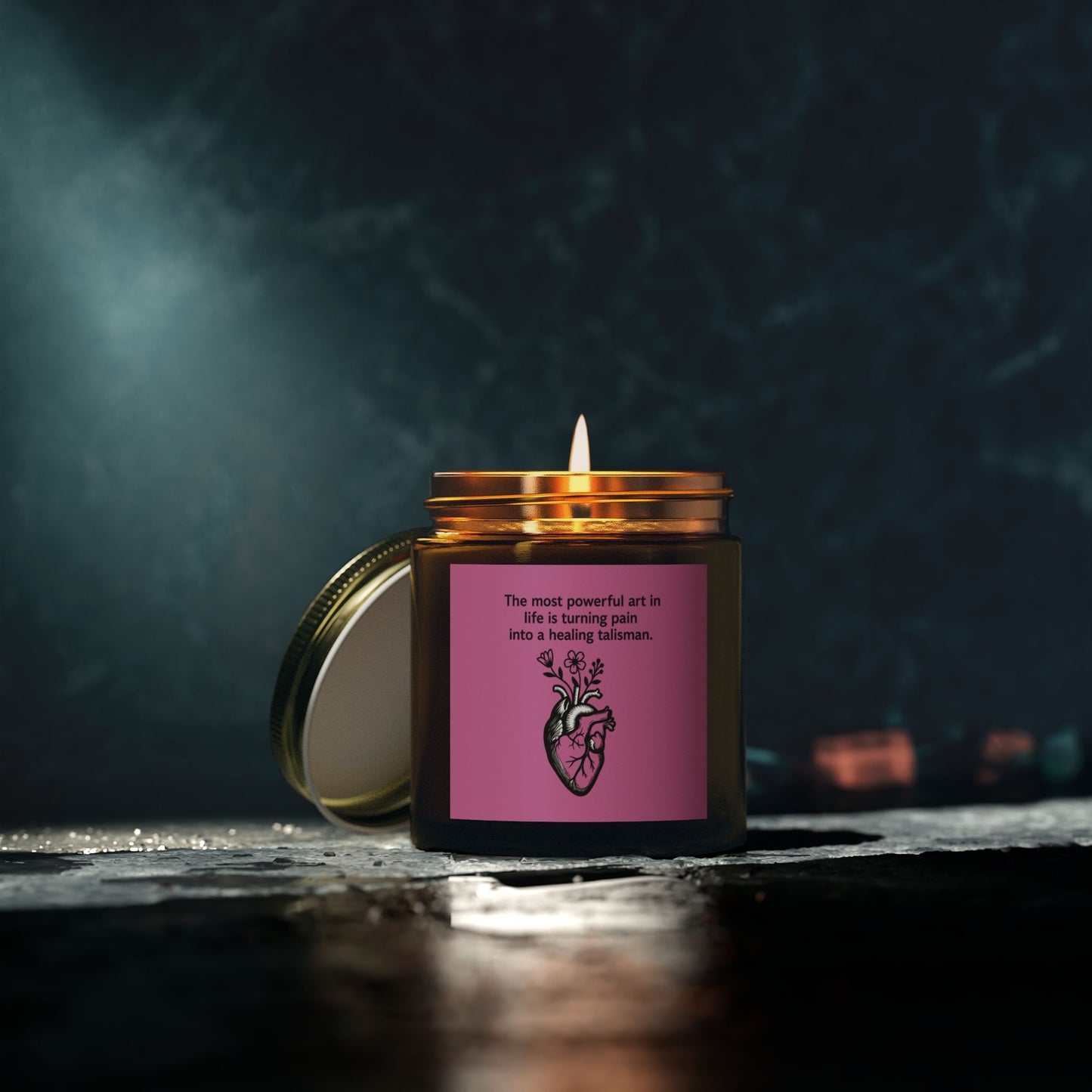 Frida Kahlo Inspirational Scented Candle - Coconut Apricot Wax (4oz & 9oz)