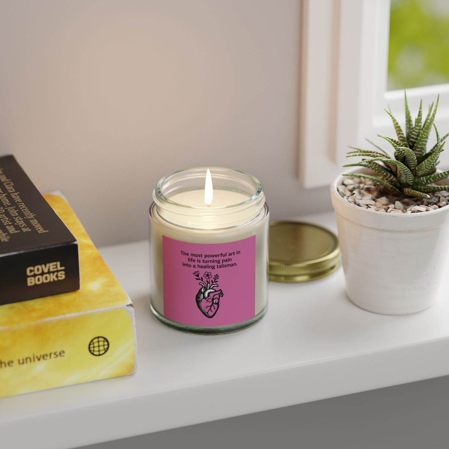 Frida Kahlo Inspirational Scented Candle - Coconut Apricot Wax (4oz & 9oz)