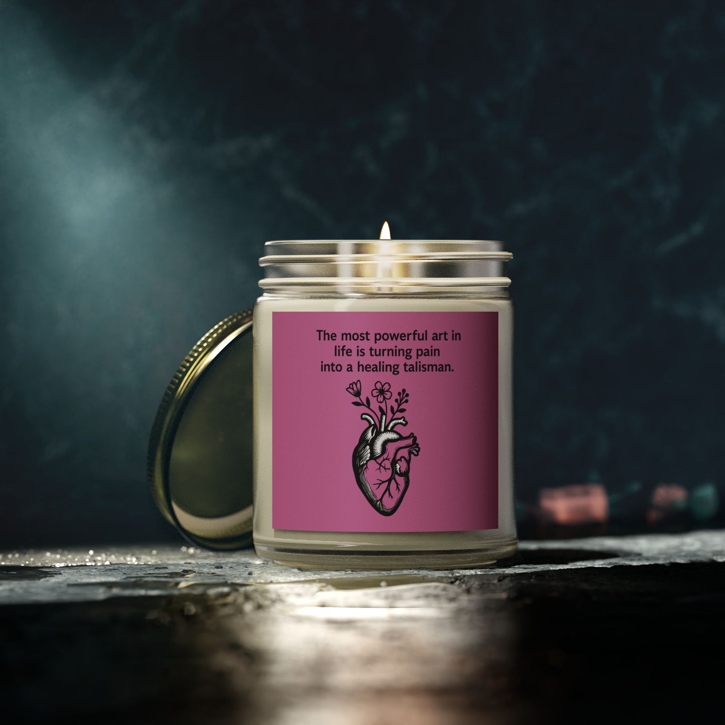 Frida Kahlo Inspirational Scented Candle - Coconut Apricot Wax (4oz & 9oz)