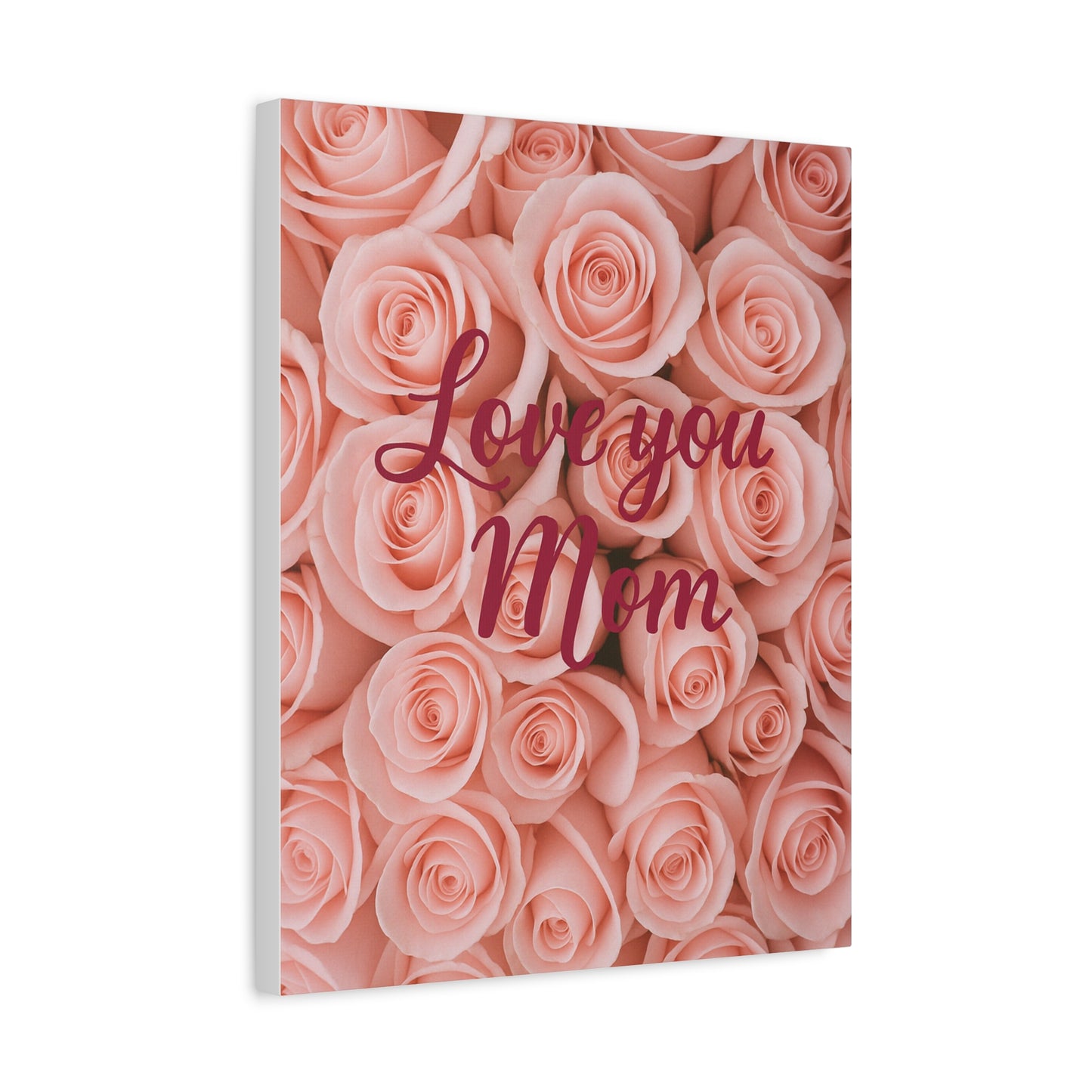 Floral Love You Mom Canvas Art - Perfect Gift for Mother's Day