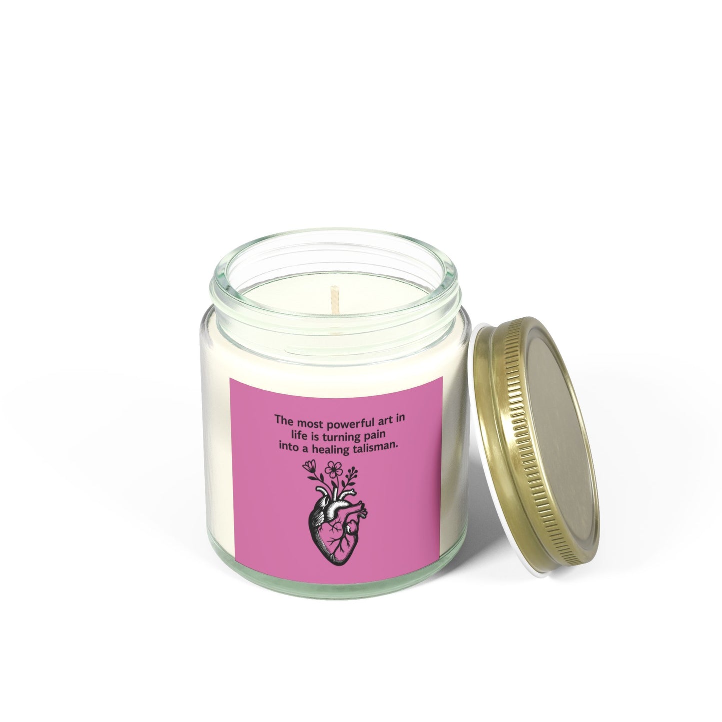 Frida Kahlo Inspirational Scented Candle - Coconut Apricot Wax (4oz & 9oz)